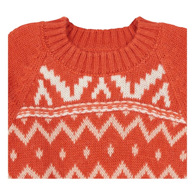 Dora - Maglione cropped in lana d'alpaca | Rosso