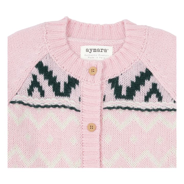 Lola Alpaca Wool Short Cardigan | Rosa- Immagine del prodotto n°1