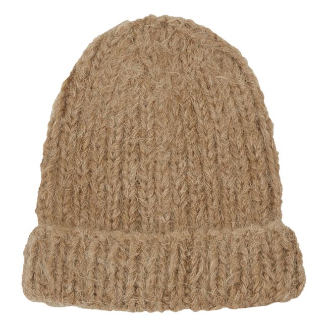 Bonnet Alpaga et Laine | Camel