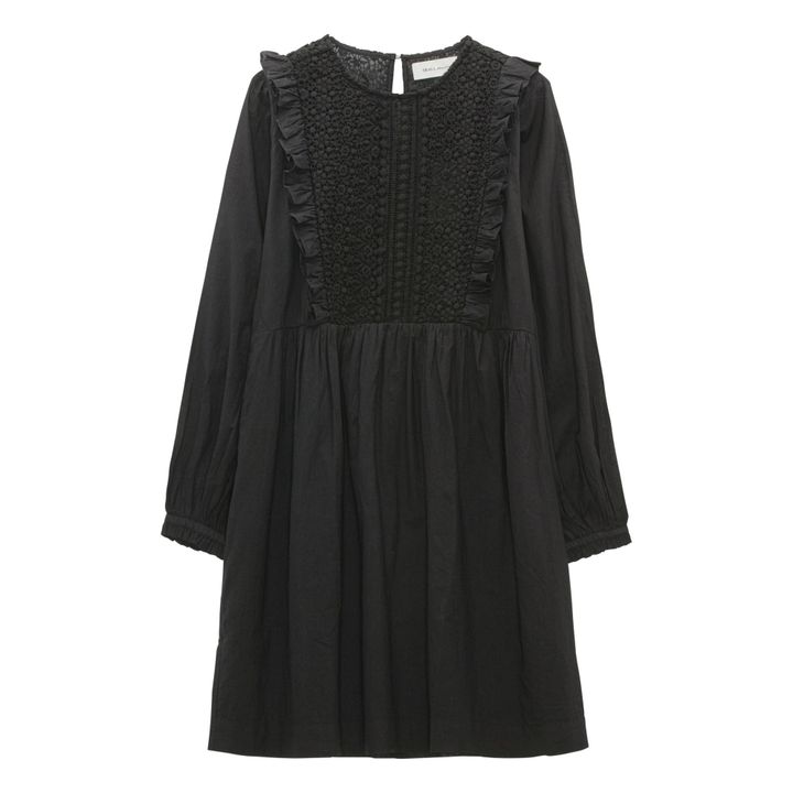 Phoebe Organic Cotton Dress | Negro- Imagen del producto n°0
