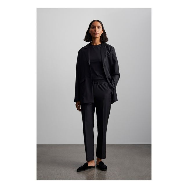 Anna Organic Cotton Trousers | Nero