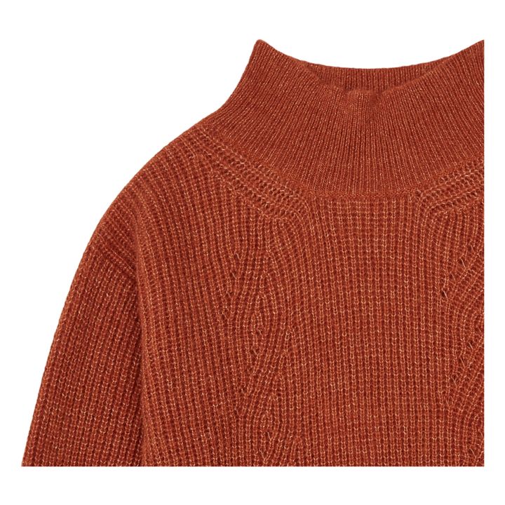 Magali Alpaca Wool Jumper | Terracotta- Product image n°1