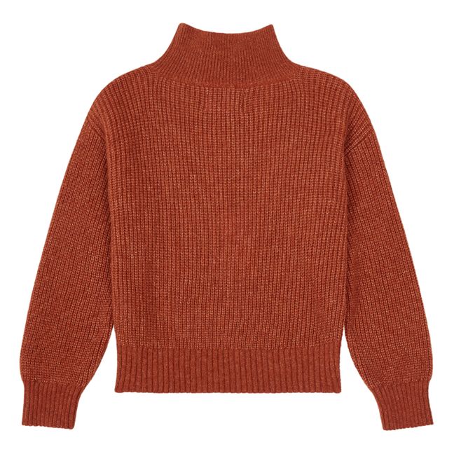 Magali Alpaca Wool Jumper | Terracotta