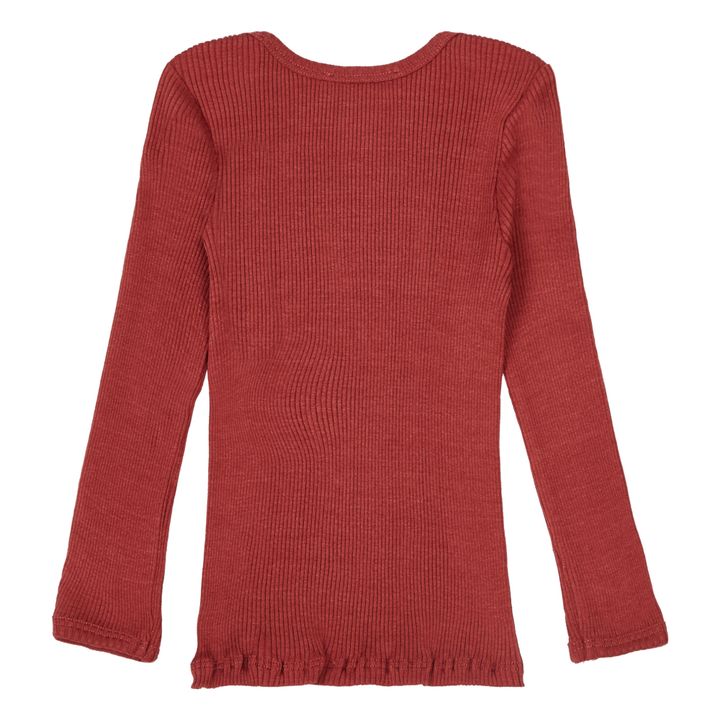 T-Shirt Coton et Soie Belfast | Rouge- Image produit n°2
