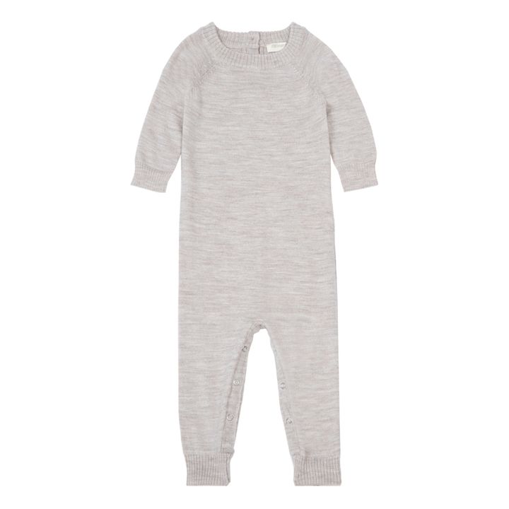 Daydream Merino Wool Jumpsuit | Light grey- Product image n°0