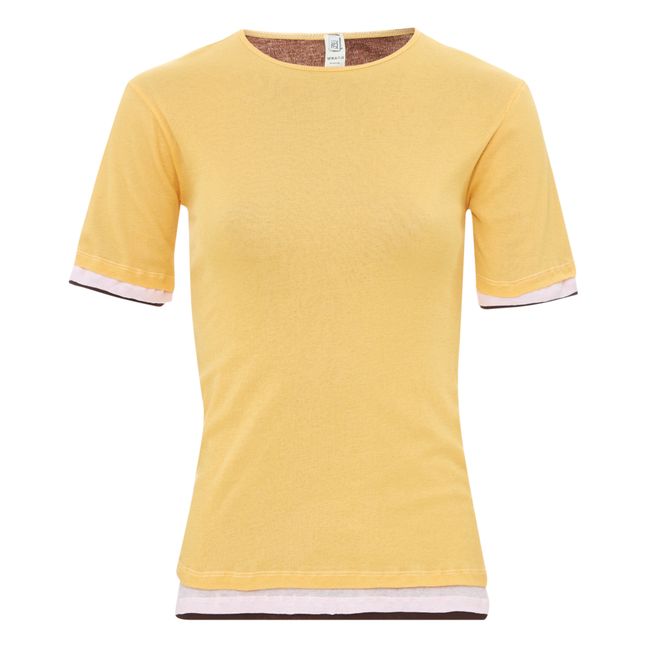 T-shirt Gene Gaze de Coton Bio | Yellow