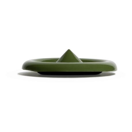 Porte-savon en porcelaine Halo | Vert foncé
