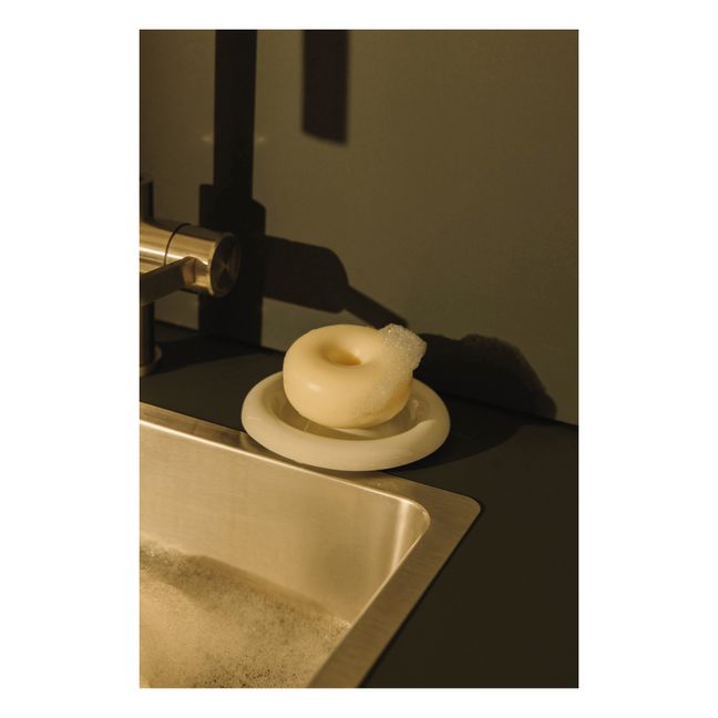 Porte-savon en porcelaine Halo | Blanc