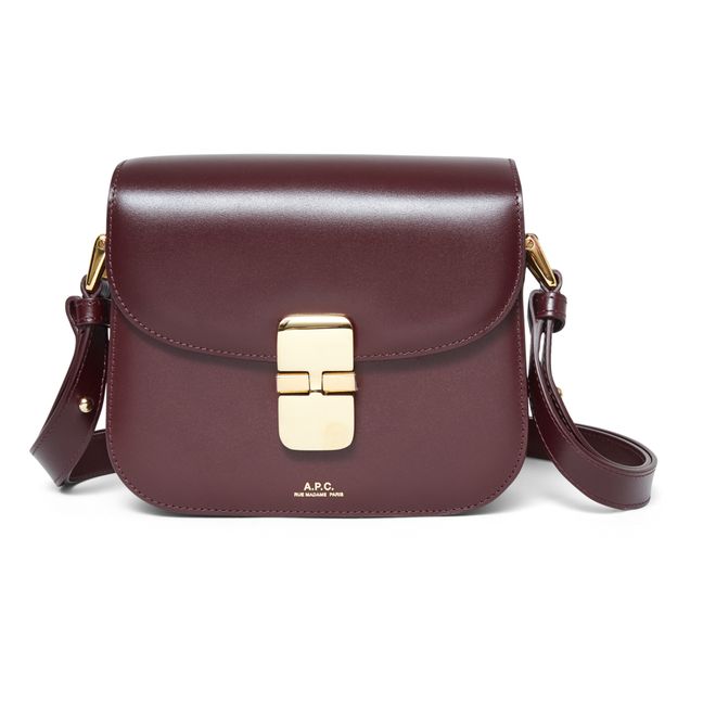 Grace Mini Smooth Leather Bag | Lie de vin