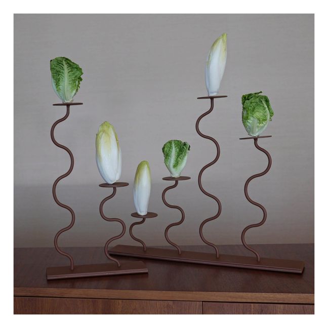 Chandelier Kaa en métal | Brun