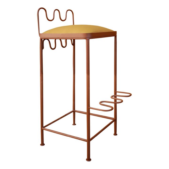 Dolores Bar Stool - Waterproof Fabric | Gold- Imagen del producto n°0
