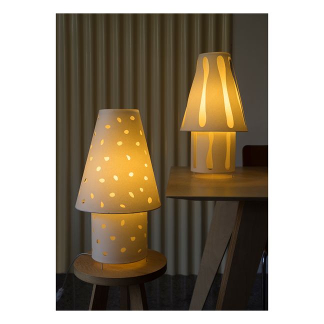 Lampe à poser Dots en papyrus