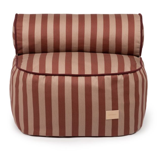 Majestic Organic Cotton Pouffe Lounge Chair | Terracotta
