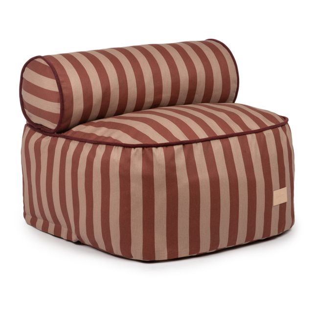 Sessel-Sitzkissen Majestic aus Bio-Baumwolle | Terracotta