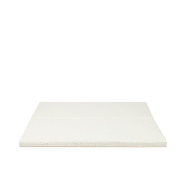 Tappetino pieghevole, modello: Bebop, in cotone bio | Bianco