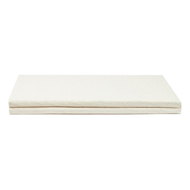 Faltbare Bodenmatratze aus Bio-Baumwolle Bebop | Weiß