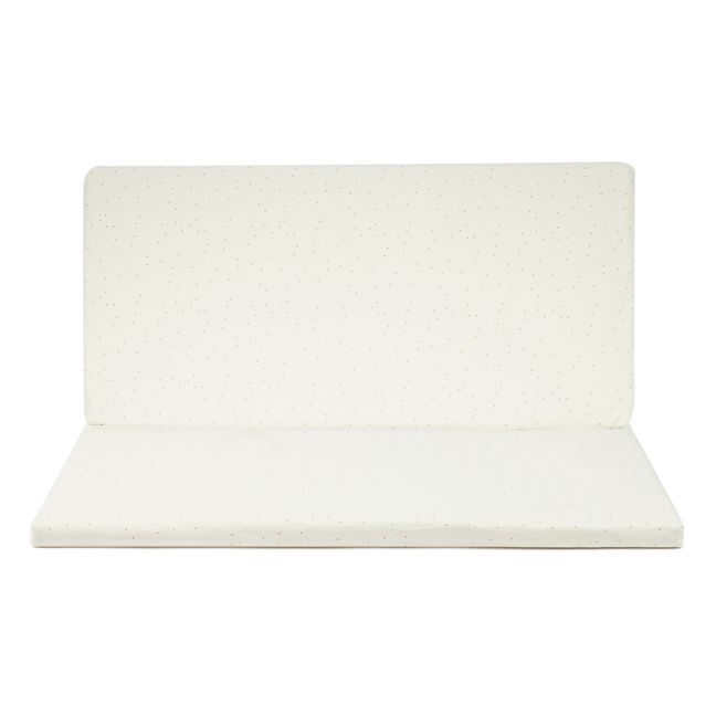 Colchoneta plegable Bebop de algodón orgánico | Blanco