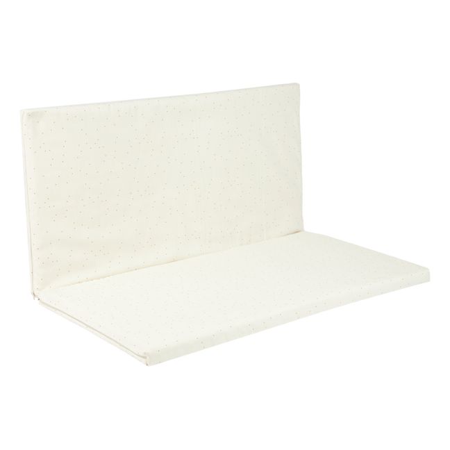 Colchoneta plegable Bebop de algodón orgánico | Blanco
