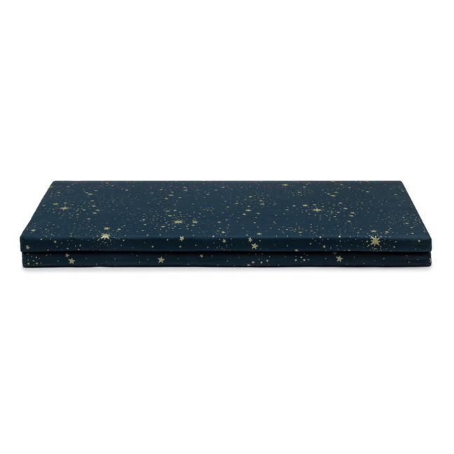 Bebop Organic Cotton Foldable Floor Mat | Navy blue