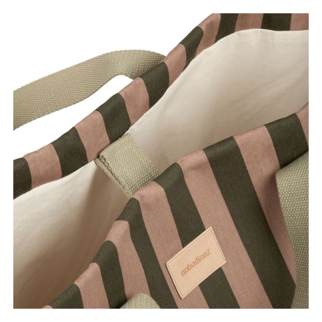 Panier de rangement Majestic en coton bio | Vert