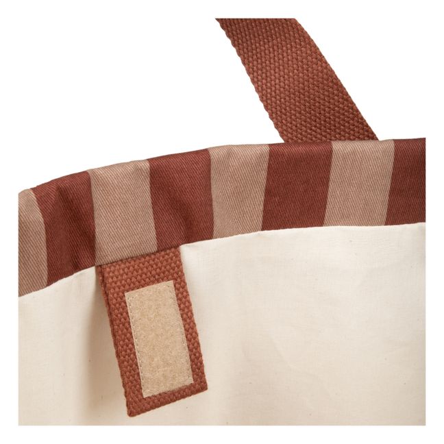 Panier de rangement Majestic en coton bio | Terracotta