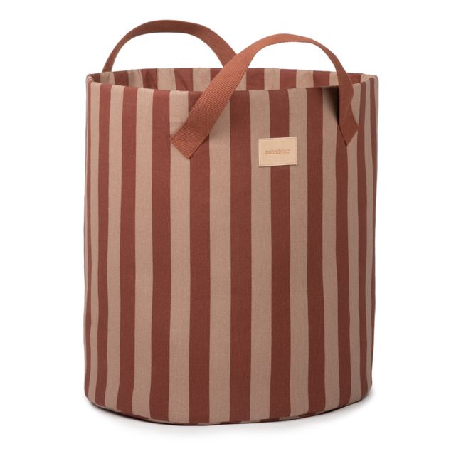 Panier de rangement Majestic en coton bio | Terracotta
