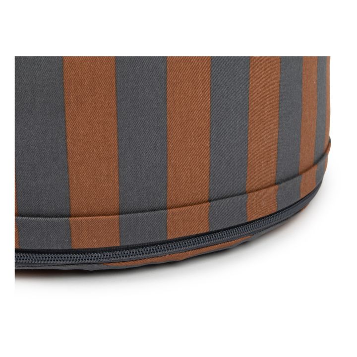 Puf taburete Majestic Algodón orgánico | Azul- Imagen del producto n°4
