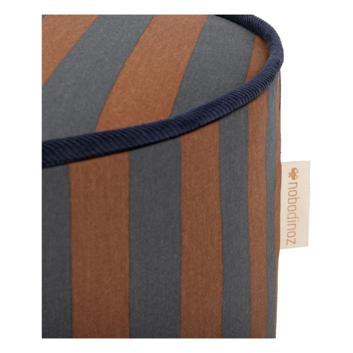 Puf taburete Majestic Algodón orgánico | Azul- Imagen del producto n°3