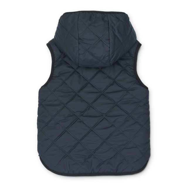 Diana Recycled Polyester Puffer Vest | Blu marino