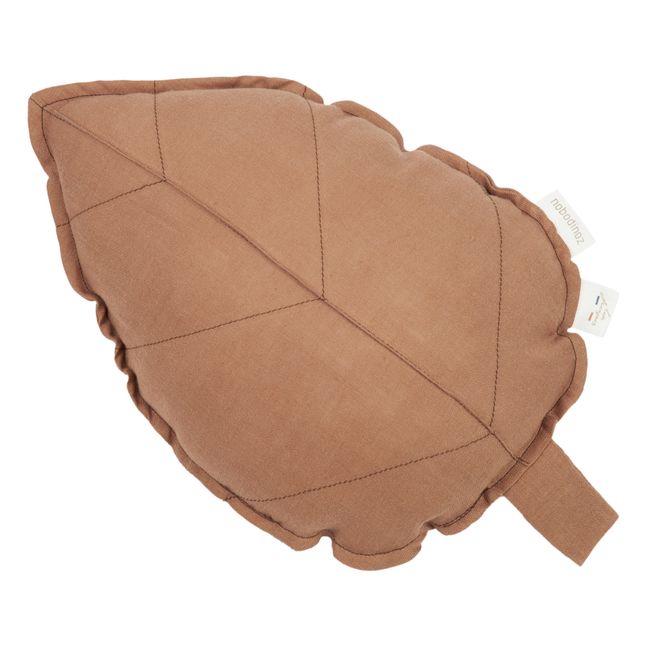 Leaf Cushion - French Linen | Hazel