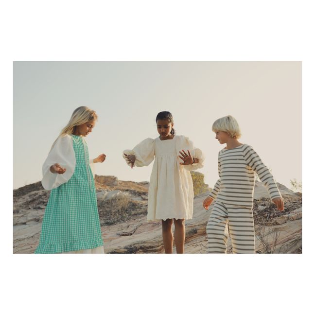 Robe Tablier Carreaux Valeriane | Bleu