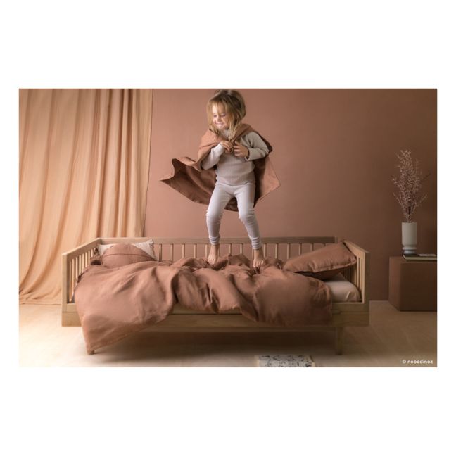 Bettdeckenbezug - Französisches Leinen | Haselnussbraun