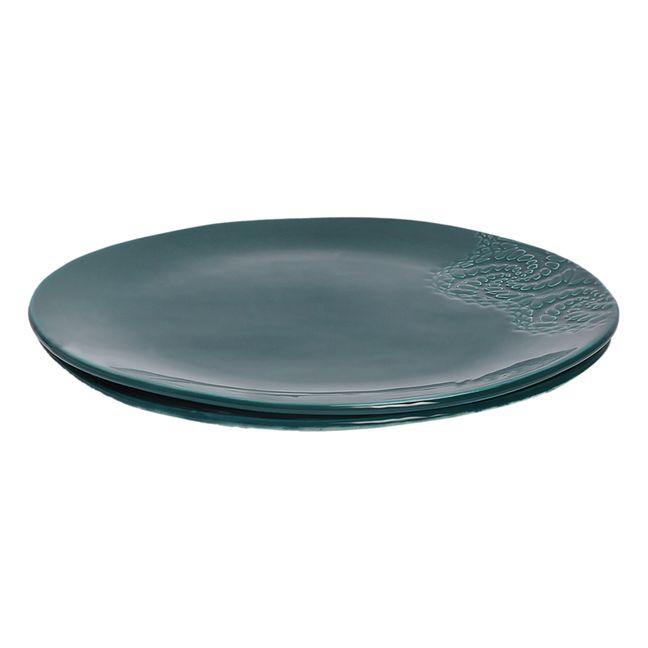 Blanca Tatoo Lace Plates - Set of 2 | Jade