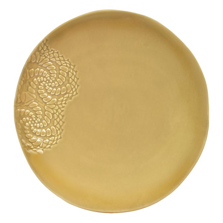 Blanca Tatoo Lace Plates - Set of 2 | Honey- Product image n°0