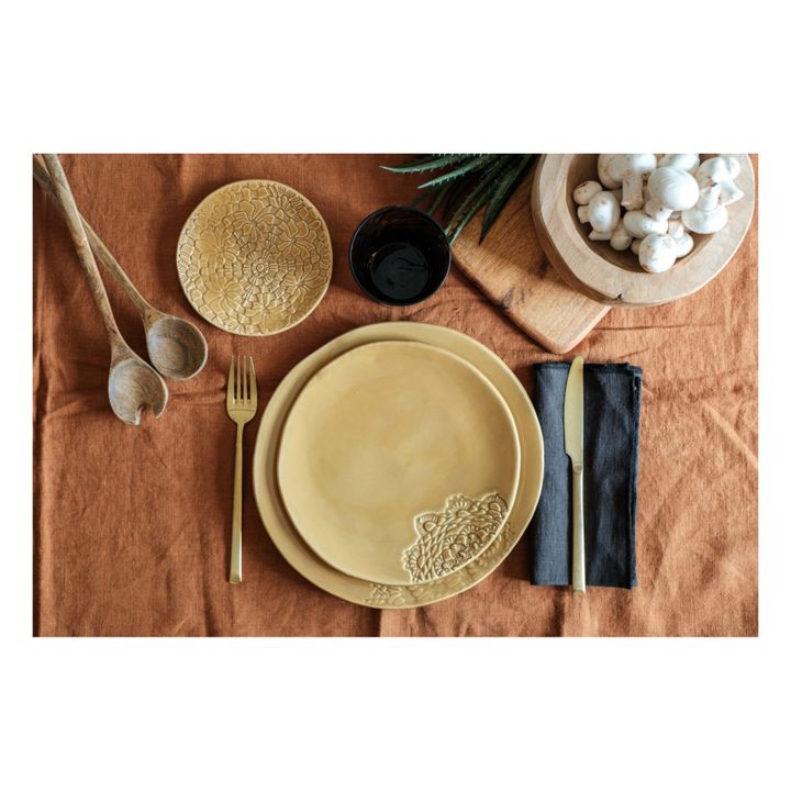 Blanca Tatoo Lace Plates - Set of 2 | Honiggelb- Produktbild Nr. 1