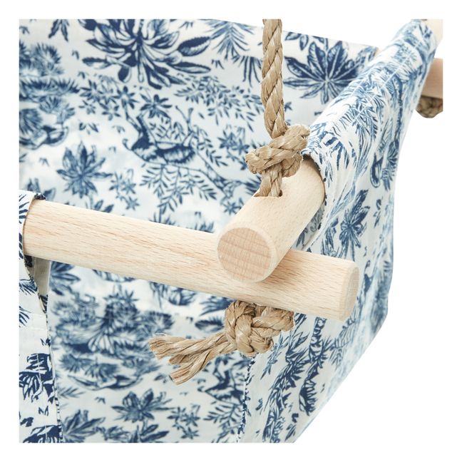 Babyschaukel aus Baumwolle White jungle