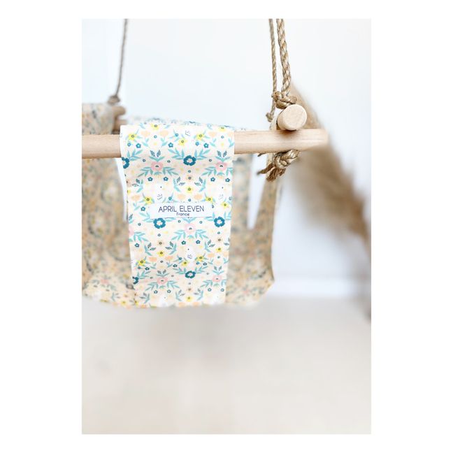 Balançoire bébé en coton Oisillon beige