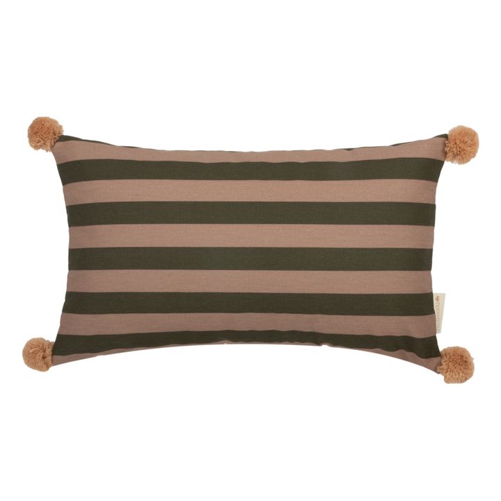 Majestic Organic Cotton Rectangular Cushion | Green- Product image n°0