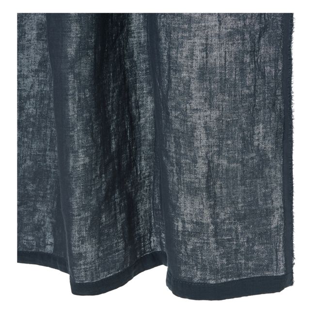 Dili Cotton Voile Curtain  | Navy blue