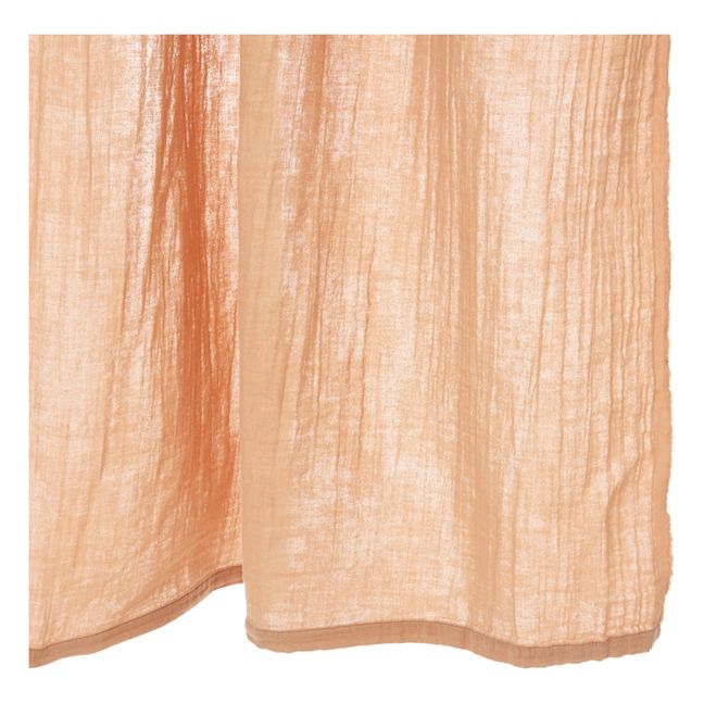 Cortina Dili en velo de algodón | Beige rosado