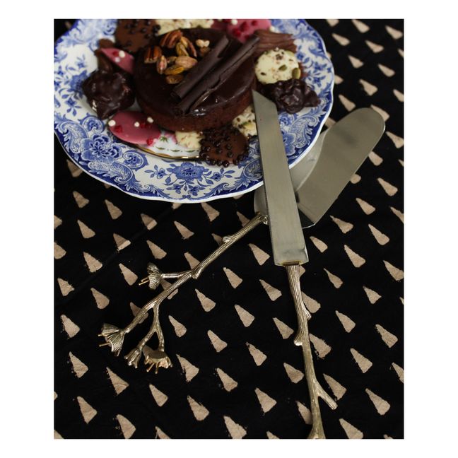 Ava Blossom Dessert Cutlery - Set of 2 | Gold