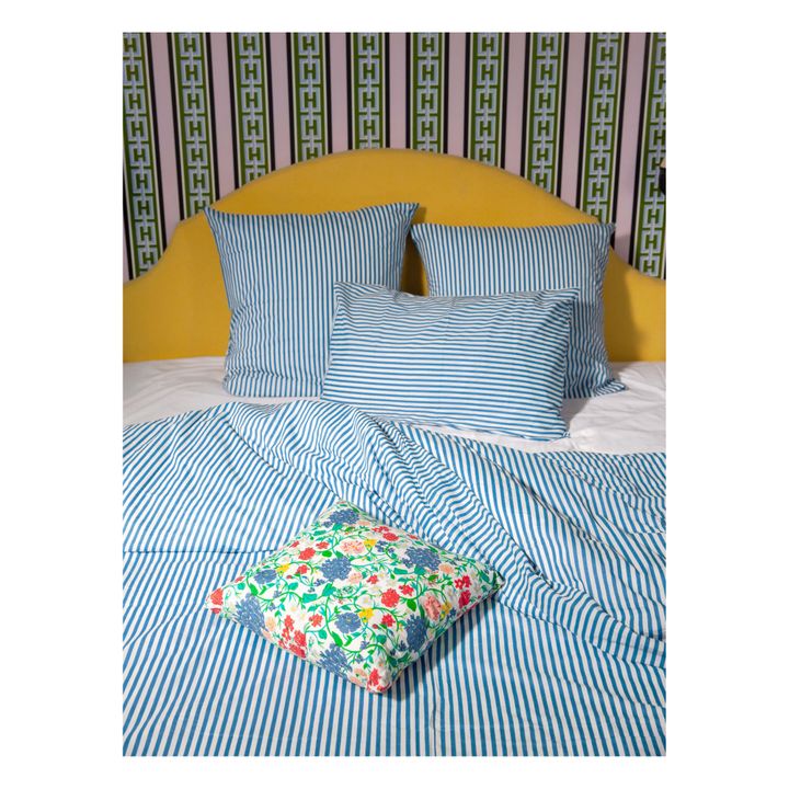 Kerzon Flowers Cushion | Blue- Product image n°1