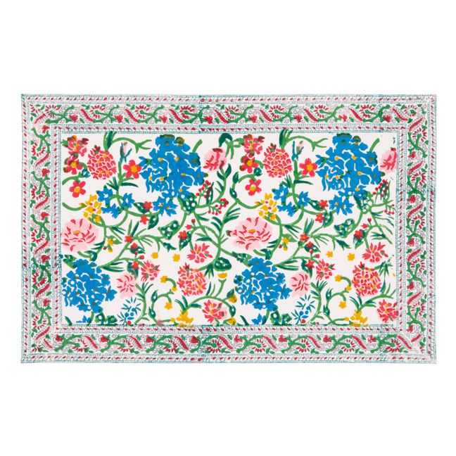 Set de table Kerzon flowers sarong | Bleu