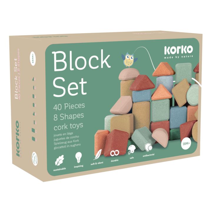 Gioco di costruzione in sughero - Set di 40- Immagine del prodotto n°0