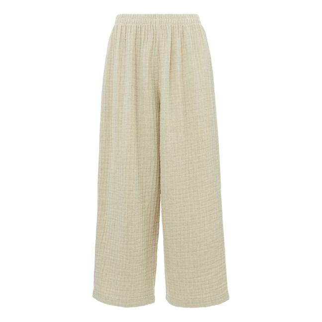 Lantern Cotton and Linen Trousers | Natural