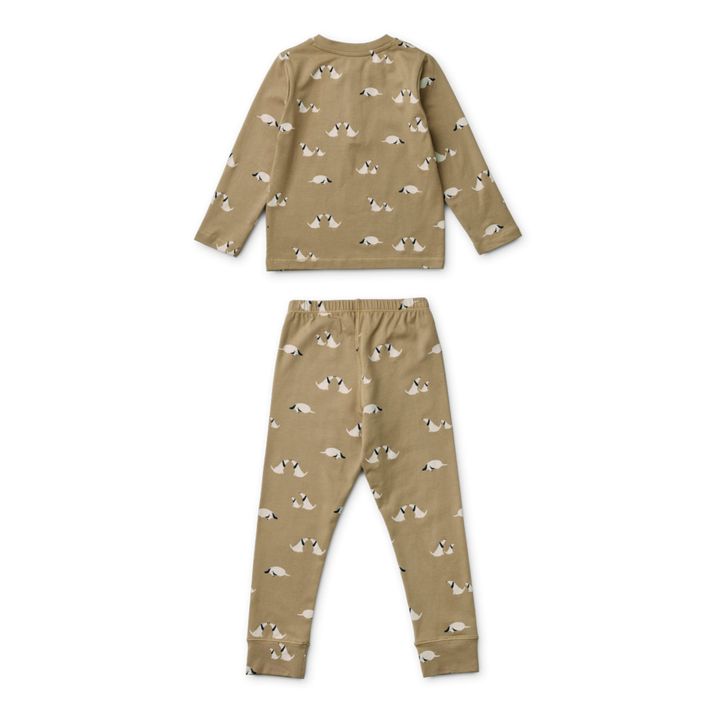 Wilhelm Organic Cotton Pyjama Set | Beige- Imagen del producto n°6