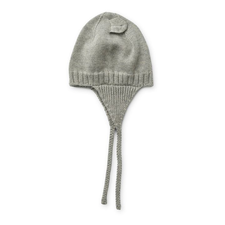 Violet Organic Cotton Beanie | Grey- Product image n°1