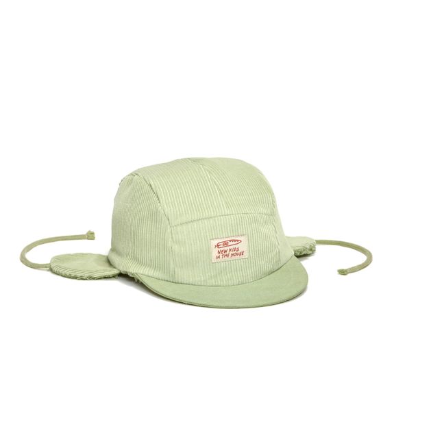 Robin Vintage Dyed Fur-Lined Cap | Mint Green