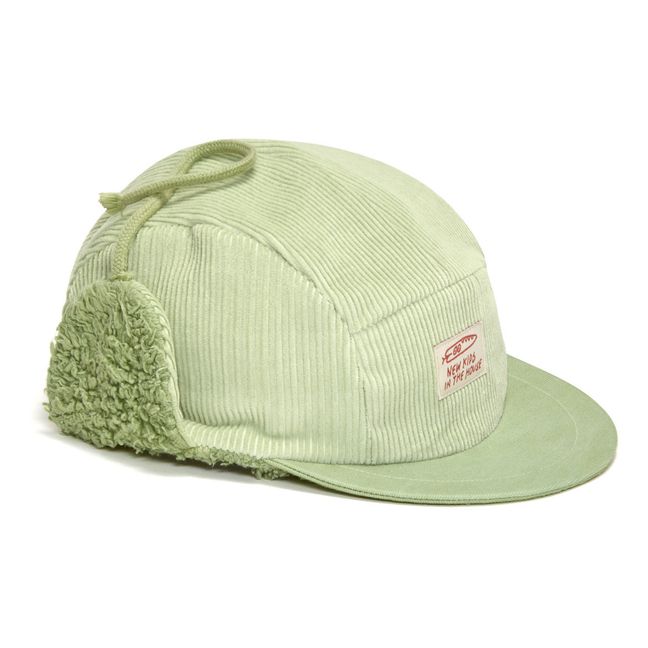 Robin Vintage Dyed Fur-Lined Cap | Mint Green