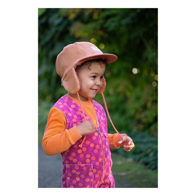 Casquette Fourrée Robin Vintage Dyed | Rose pêche